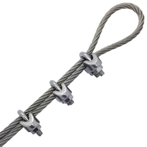 5mm Stainless Steel Wire Rope Grips DIN741 | GS Products
