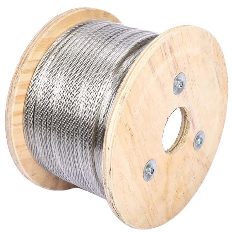 Meter Wire Rope 2mm 7x7 Stainless Steel Wire Rope AISI 316 - 50 Meter Reel