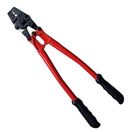 14" Steel Wire Rope Crimping and Swage Tool with Cutter 1.5mm - 3mm