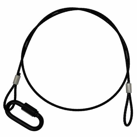 Blackened wire rope hangers