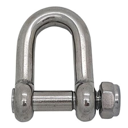 Stainless Steel D Shackles with Nyloc Locking Nut