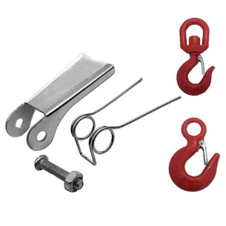 Latch Spring Replacement Kits for Alloy Steel Red Painted Hooks