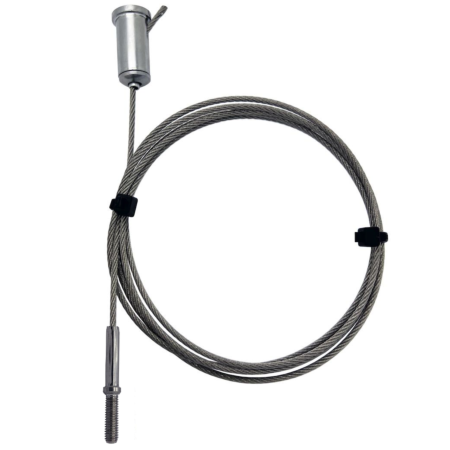 Wire rope hanger with thread 