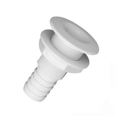 White Plastic Boat Deck Drain Sockets
