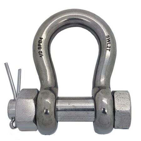 Bow shackle load rated