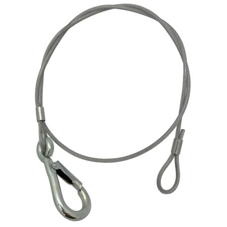 Retaining wire spring hook to crue / soft eye